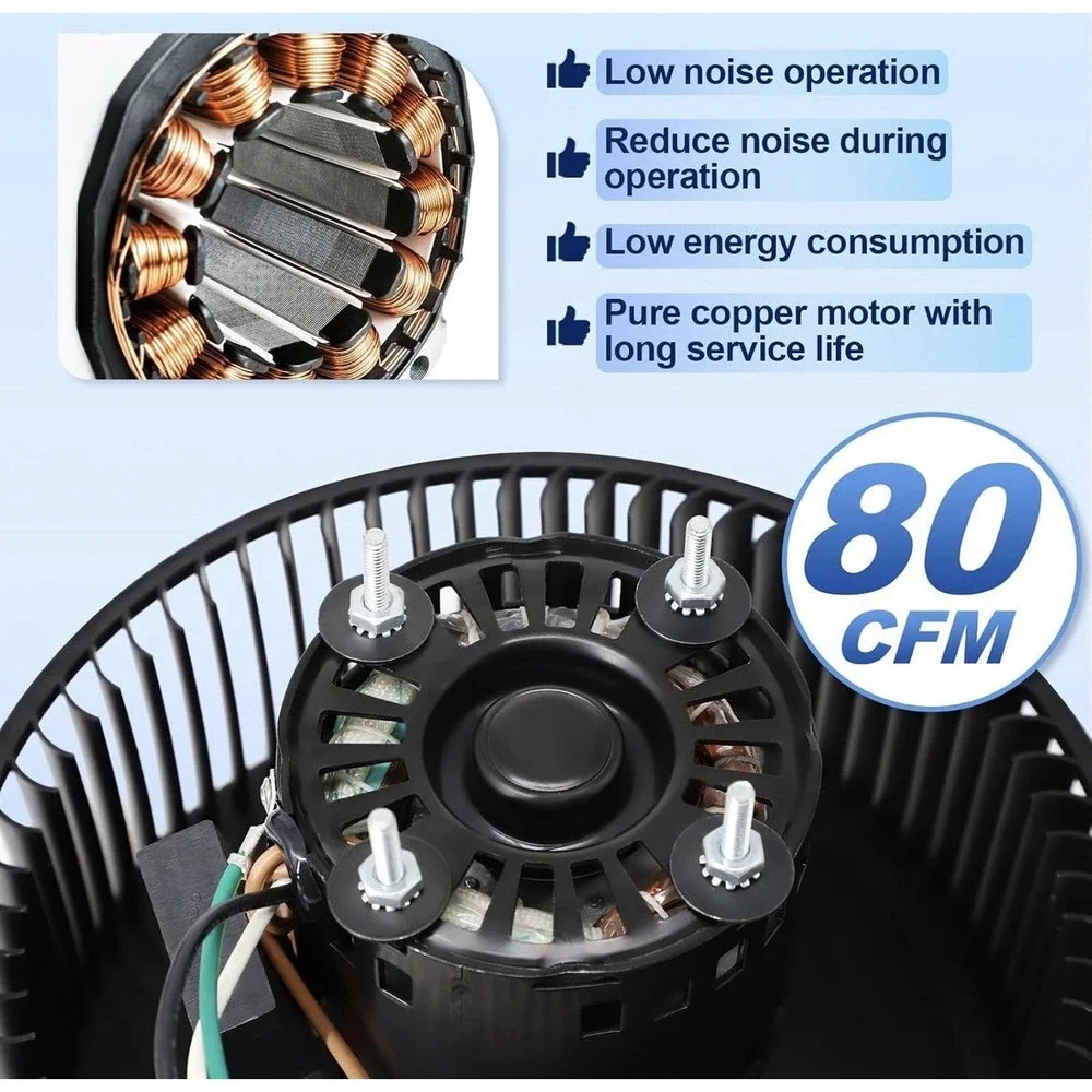 S97018218 Fan Motor for Broan NuTone QTR110, QTRN110L, QTRN110, QTN110E,...